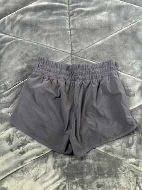 Athleta Charcoal Elastic-Waist Athletic Shorts